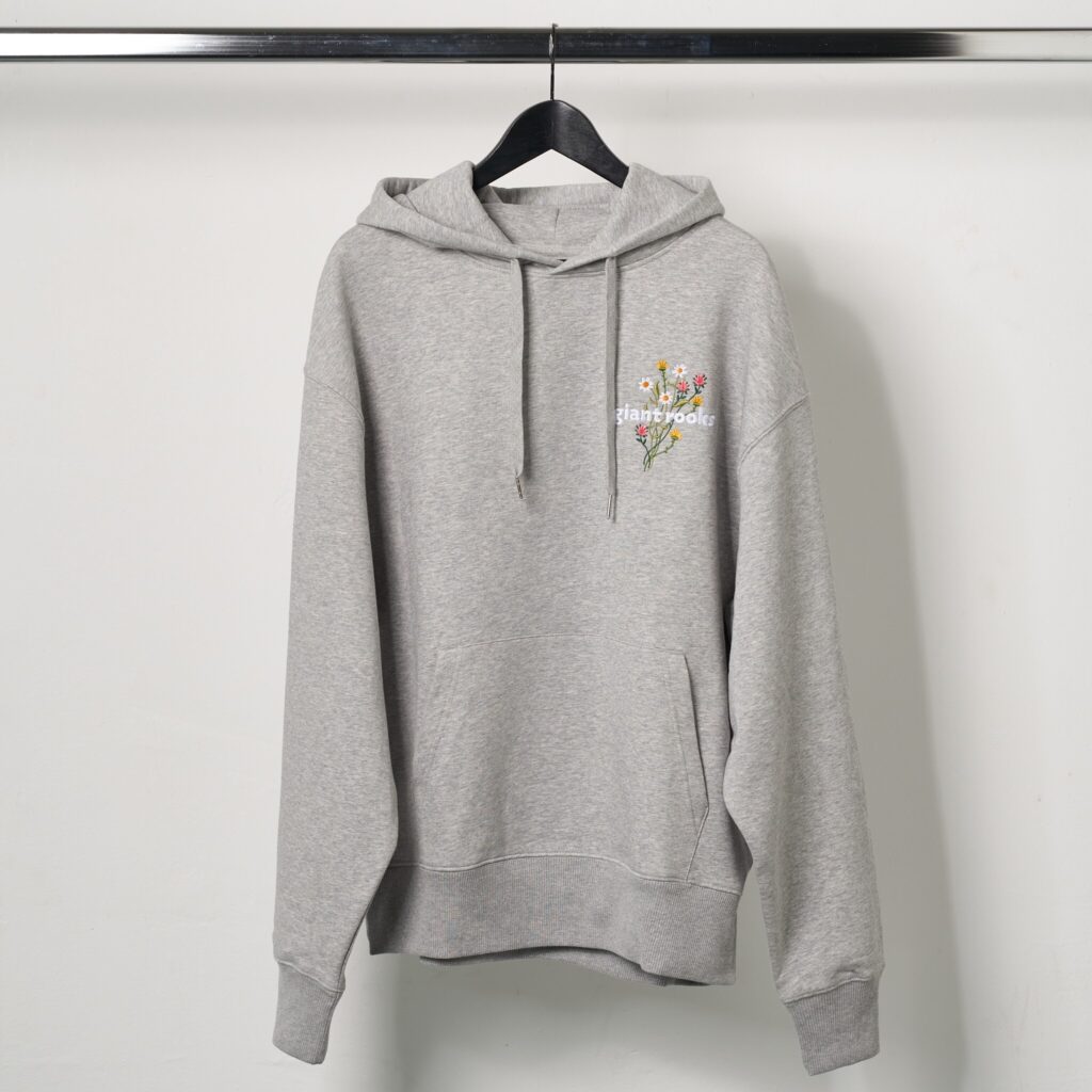 Flower Hoodie Grey